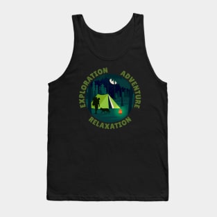 Exploration Adventure Relaxation Camping Hiking Therapy Tank Top